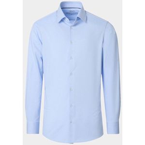 Venti - Business Hemd - Blauw - Lange Mouw - Kent - Modern Fit