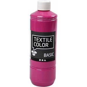 Textielkleur, roze, 500 ml/ 1 fles