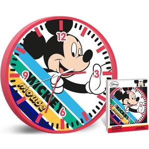 Wandklok - Zwart - Hout - Stille Mechanisme