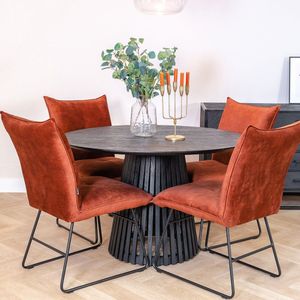 Eettafel Burundi | Zwart Acaciahout