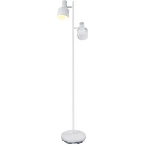 Vloerlamp Twinkle Wit - hoogte 150cm - 2x E27 - IP20 > vloerlamp wit | leeslamp wit | staande lamp wit | designlamp wit