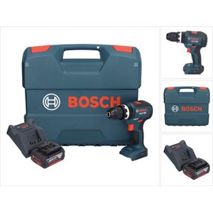 Bosch GSB 18V-55 Professionele accu klopboormachine 18 V 55 Nm borstelloos + 1x oplaadbare accu 4.0 Ah + lader + koffer