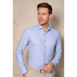 District Indigo Performance Overhemd Check Light Blue ( 7.32.027.731 - 318)