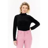 Protest Prtgail - Skipully Dames - Lange mouwen - 1/4 rits – True Black