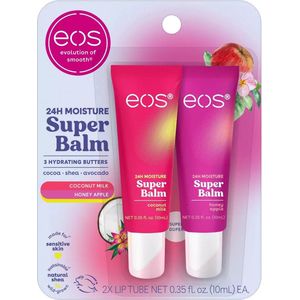 eos 24H Moisture Lip Balm – Coconut Milk & Honey Apple – 2 Stuks