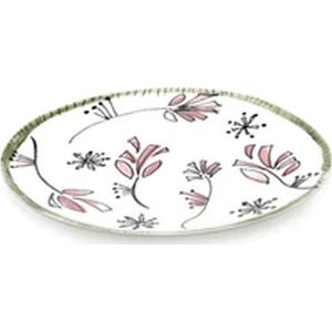 Serax Marni Midnight Flowers Fiore Rosa plat bord D24cm roze / zwart