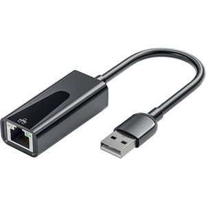 USB 3.0 naar Ethernet (RJ45) kabel - 1000 Mbps - Internet adapter - Gigabit LAN - Zwart - Provium