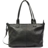Bear Design Thera Leren Handtas / Schoudertas - Zwart