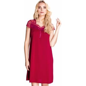 Mewa Dolce Vino nachthemd - vegan zijde - bordeau rood 36