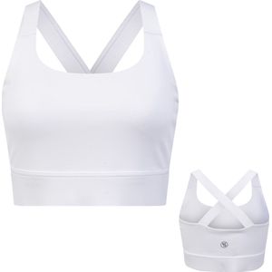By-VP Sport BH Dames - Padded Sport Top - Medium Support - SportBH - Wit - Maat S - Robin van Persie