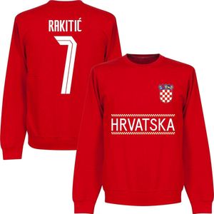 Kroatië Rakitic Team Sweater 2021-2022 - Rood - S