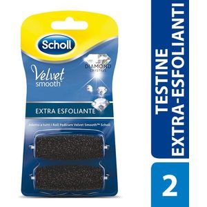 Scholl - Velvet Smooth - Navulling Rollers - Eeltverwijderaar - Extra Grof - 2 Stuks