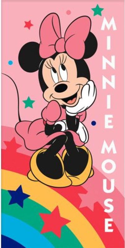 Minnie Mouse - Strandlaken - Rainbow - 70 x 140 cm