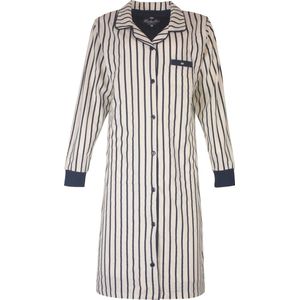 Medaillon Dames Nachthemd - Doorknoop - Wit - Maat S