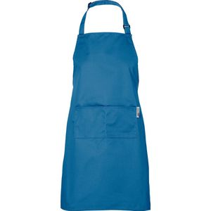Chefs Fashion - Keukenschort - Unisex - Petrol Blauw Schort - 2 zakken - Simpel verstelbaar - 71 x 82 cm