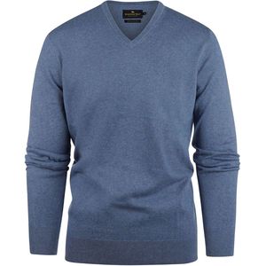 Steppin' Out Trui Cotton Cashmere V-hals Sky Blue - Maat S - Heren - Pullovers