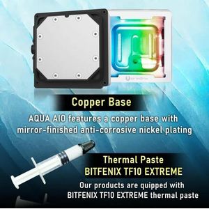 BitFenix - Cube AIO 360 - Waterkoeling - Wit - Transparant