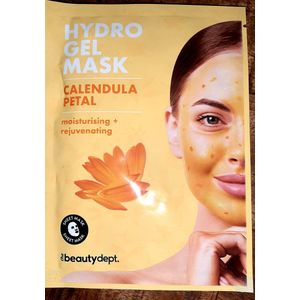 the Beautydept. sheetmask - hydrogel mask - calendula - gezichtsmasker - vegan - vochtingbrengend en verjongend - tissue masker