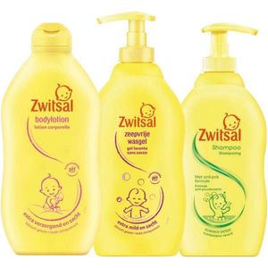 Zwitsal Bodylotion 400 ml / Zeepvrije Wasgel Pomp / Anti Prik Shampoo Pomp