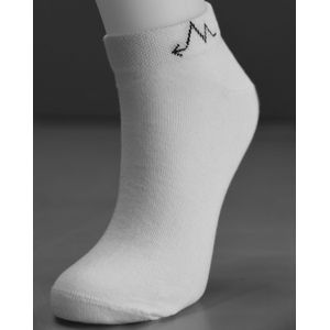 Balmy Socks Enkelsokken - Sneakersokken - Dames & Heren- Maat 35-38 - Wit - 6 Paar