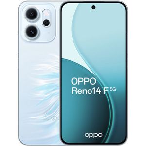 OPPO - Reno14 F - Smartphone - Opaalblauw - 256 GB - 6.57 inch - Dubbele SIM - 5G