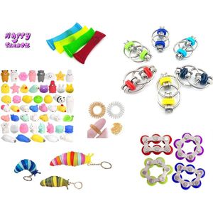 Happy trendz® Fidget Toys Friemel Pakket 10-Delig - MustHave - Made me Buy It - Premium Quality- tik tok Toppers - Sensory Toys Fidgets