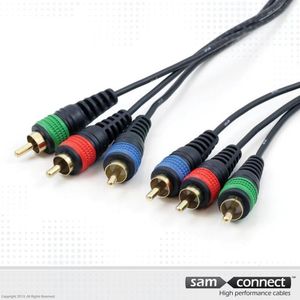 Component video kabel, 1m, m/m | Signaalkabel  | sam connect kabel