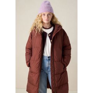 Sissy-Boy - Donkerbruine lange pufferjas