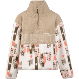 Brunotti - Chondra Print Fleece - Dames Trui - Multi - Zachte Warme Fleece