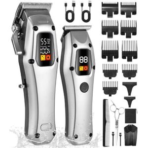 WNHB® Professionele Tondeuse Set voor Heren met Baardtrimmer en T-Blad Precisietrimmer