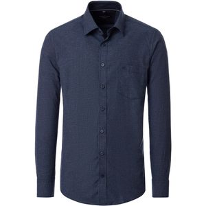 Casa Moda - Overhemd Structure - Donkerblauw - Heren - Casual
