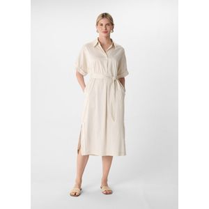 comma - Midi-Shirtjurk - Katoenblendsatijn