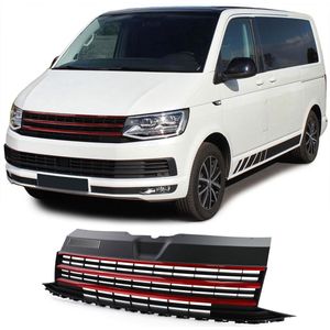 Volkswagen Transporter T6 Sport Grill Zonder Embleem Rode strip 2015 t/m 2019