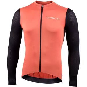 Nalini - Heren - Fietsshirt - Lange mouwen - Wielrenshirt - Najaar - Winter - PURE LS JERSEY - RED BRICK/BLACK - M