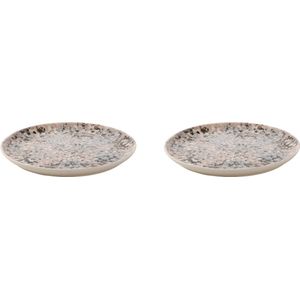 Palmer Bord Confetti 21.5 cm Roze Stoneware 2 stuks