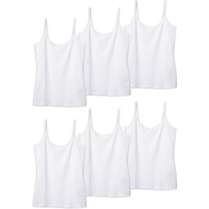 Viuma Dames V100416 6-Eco Pack Slim-Fit Basic Kort Katoen Camisole Ondergoed