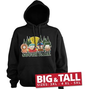 South Park Distressed Big & Tall Hoodie Black-3XL