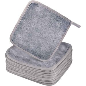 Makeup Remover Cloth - Set van 12 stuks, 20x20cm, Herbruikbare Pads van Microfiber