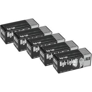 5x Sibel Aluminium Folie 15MU 15cmx100m