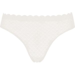 Sloggi Dames ZERO Feel Lace Brazil Panty Ivoor XS