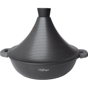 Cheffinger - Tajine / Tagine Ø28 cm - Gietaluminium - Zwart