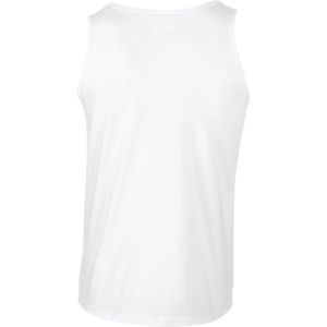 Tank Top Heren XXL Gildan Mouwloos White 100% Katoen