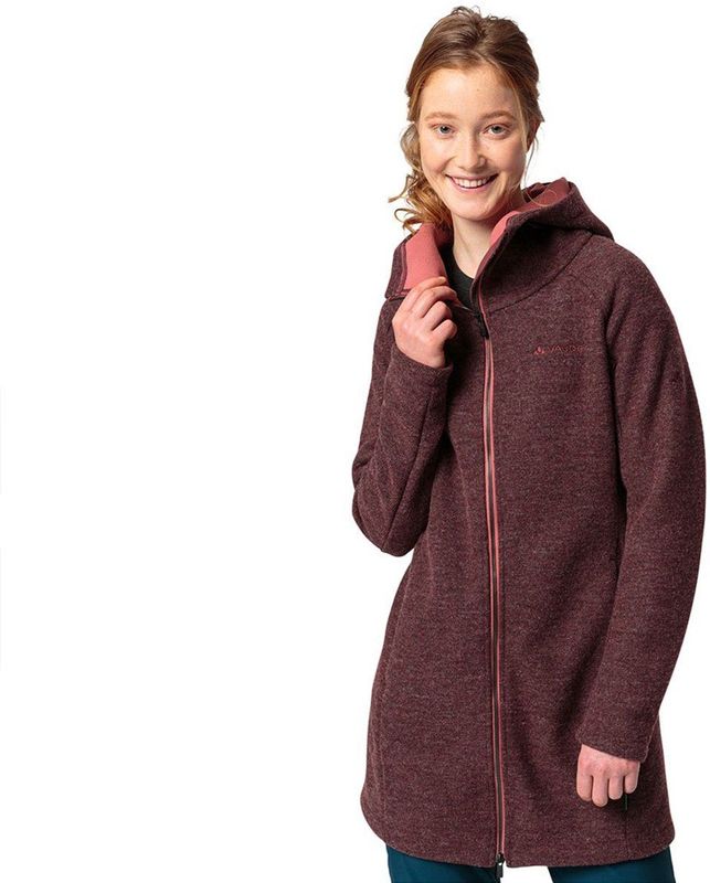 VAUDE - Tinshan III - Damesmantel - Gemengde Wol - Met Ingebouwde Capuchon