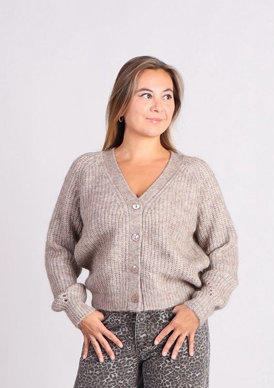 Grace & Mila - SALUDA - Vest - Beige - Oversized