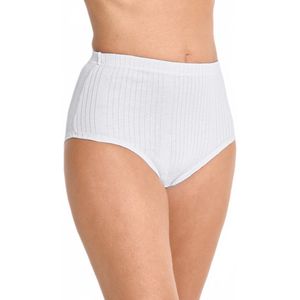 Geribde interlock onderbroek met hoge taille - set van 3