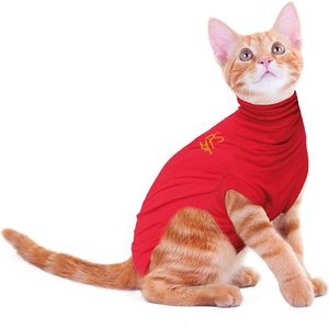 Medical Pet Shirt Kat - Rood - XXXS