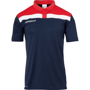 Uhlsport Offense 23 Polo Heren - Marine / Rood / Wit | Maat: XXL