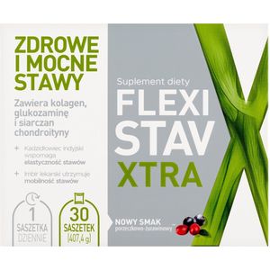 FlexiStav Xtra - Voedingssupplementen - Gezonde gewrichten - Collageen & Glucosamine - Cranberry smaak
