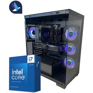 DeepCool III ARGB Gaming PC | Intel Core i7-14700KF | GeForce RTX 5070 - 12 GB GDDR7 | 32 GB DDR5 | 1 TB SSD - NVMe | WiFi | Bluetooth | Windows 11 Pro