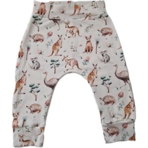Broek broekje Australian dieren ecru, maat 86 cm